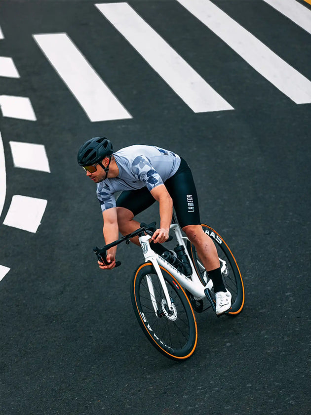Trendovní pánský cyklistický dres - modrá