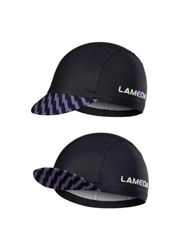 Unisex Cycling Cap - Black Lightning