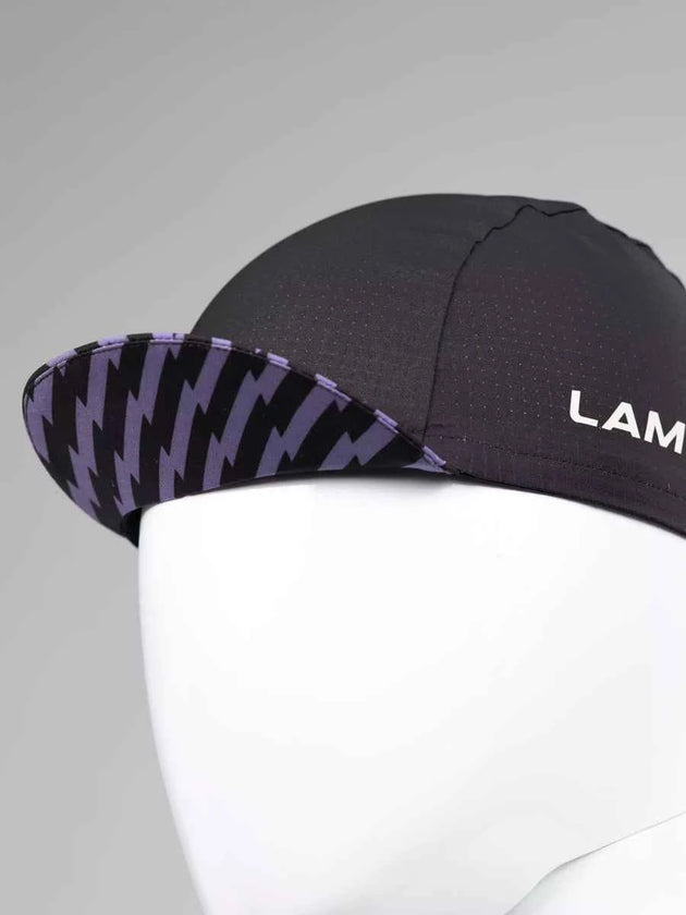 Unisex Cycling Cap - Black Lightning