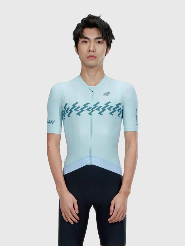 Verde Men Cycling Jersey - Mediterranean Blue