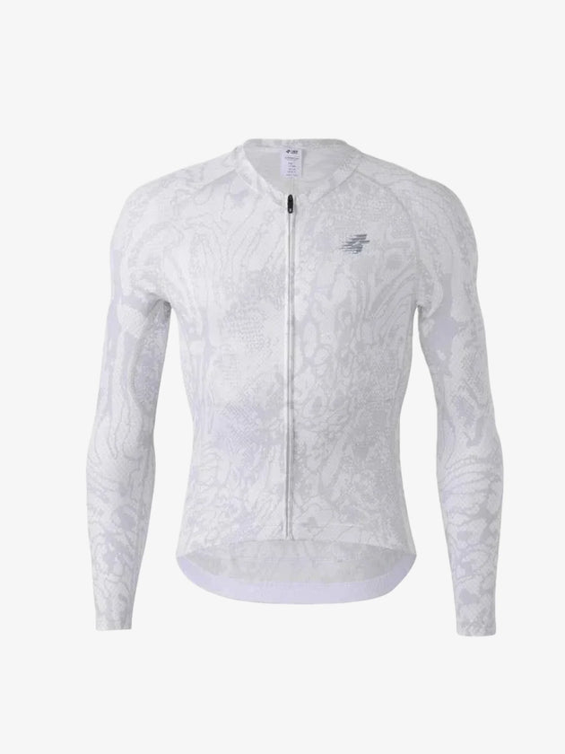 Pánský základní cyklistický dres 2025SSXX590LS - Bílý had