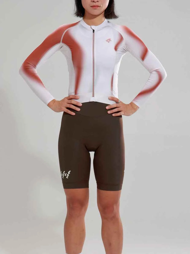 Women's Elite Cycling Jersey 2025SSZ589 - Brown