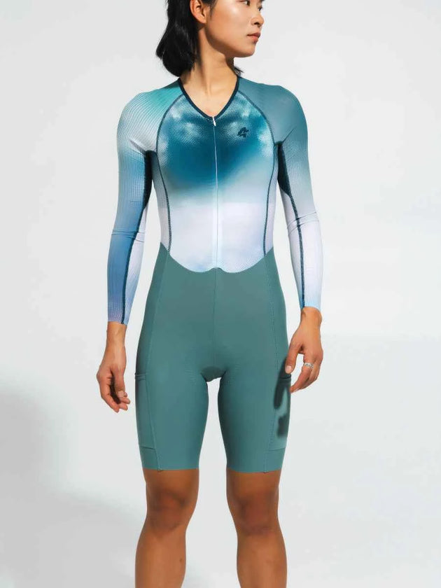 Women's Pro Cycling Skinsuit 2024SSS5228 - Blue